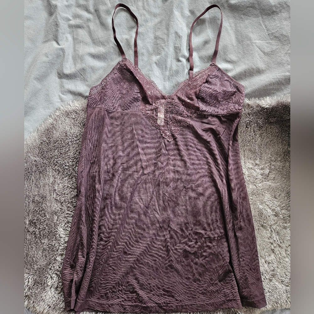 G&O negligee slip nighty sz M sheer floral like new - Picture 7 of 7